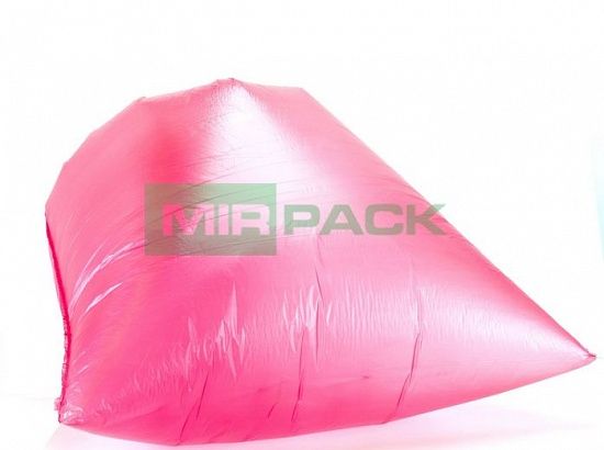 Мешки для мусора с завязками 60 литров, 15 мкм, 10 шт. ПНД, красные, VIP - Вид 3