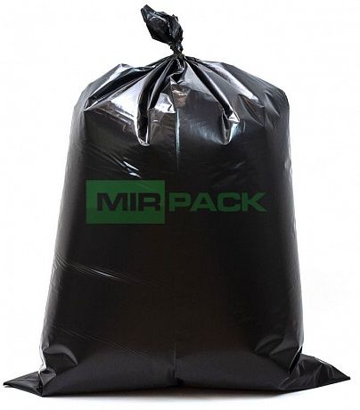 Мешки мусорные 220 литров, 45 мкм, 25 шт, ПВД, черные - Вид 3