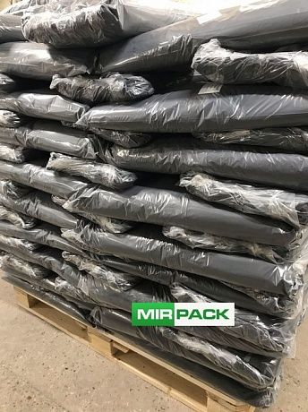 Мешки для мусора 180 литров, 65 мкм, черные, в пачках 100 шт - Вид 7