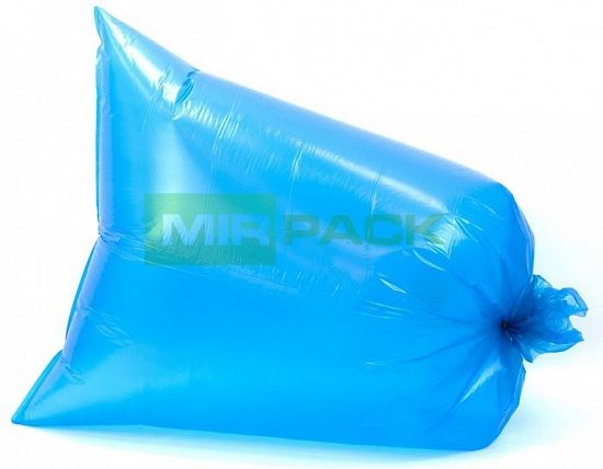 Мешки для мусора 240 л, 30 мкм, синие (ПВД, в рулоне 10 штук, 93x130 см) Стандарт 2 слоя - Вид 3