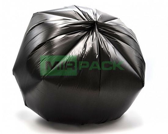 Мешки для мусора 60л, 8 мкм, в рулоне 30 штук, черные, 60х80 см, в офисную корзину, ХИТ - Вид 5